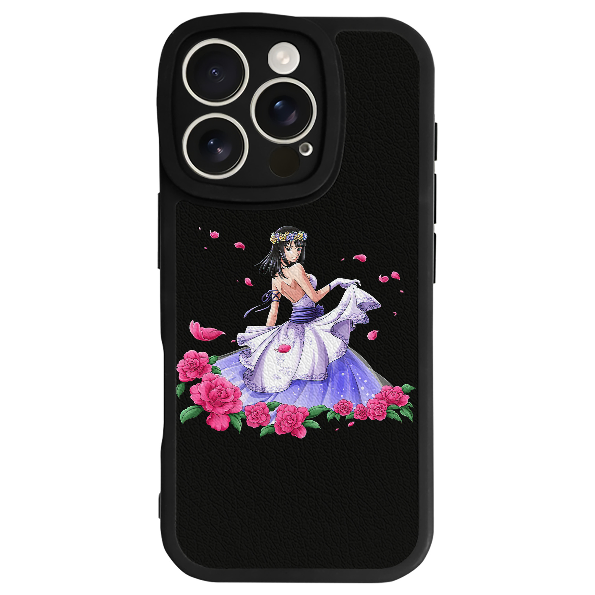 （画像用） ワンピース ニコ・ロビン ONE PIECE Nico Robin 【iPhone 16シリーズ対応】シリコンスマホケース（レザー調） 材質：シリコン